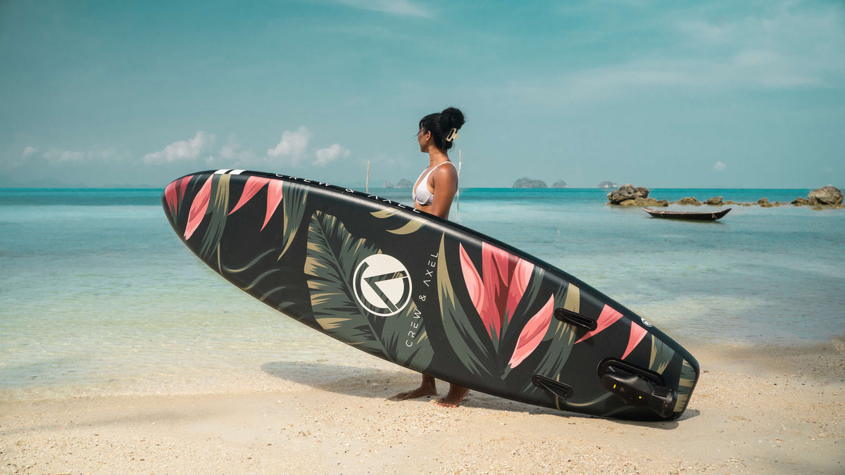 アクセルウェイブボード Crew Axel Inflatable Stand Up Paddle Board SUP Set 10' x 33” x 6” Flor